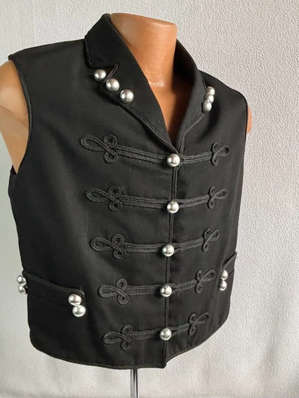 Hungarian Bocskai Folk Vest Soutache Studded Military Nobility